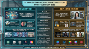 New AI Image Generator vs AI Photo Editor