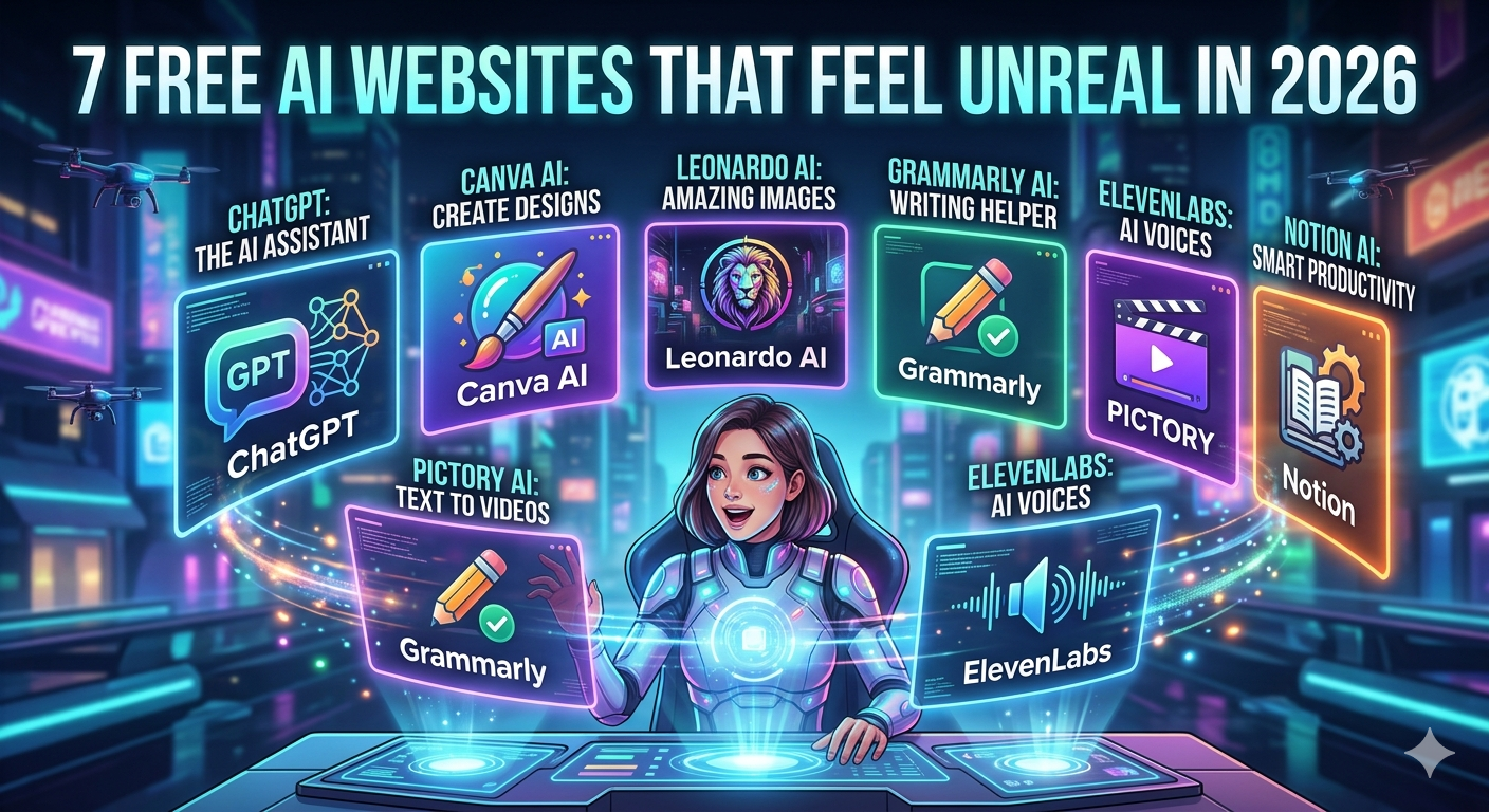 7 Free AI Websites That Feel Unreal