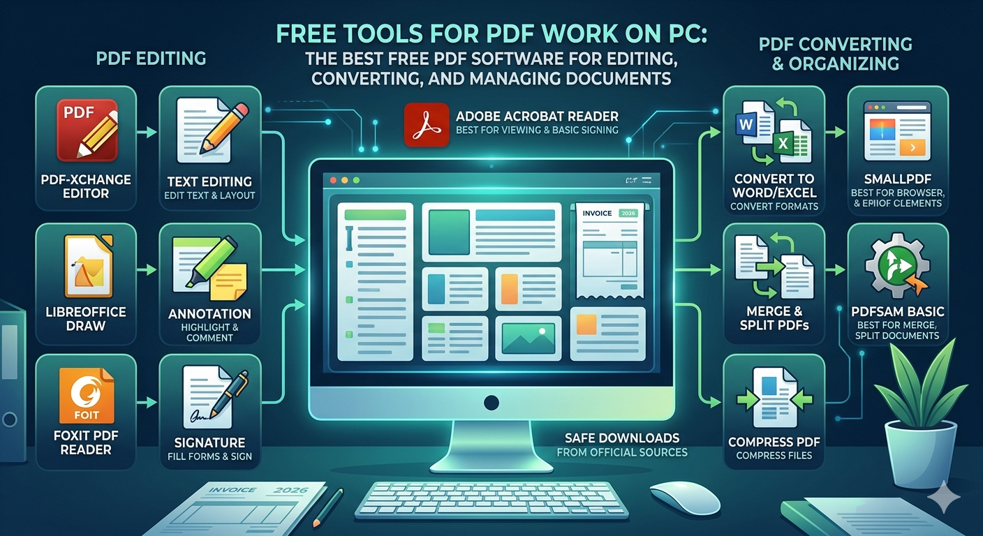 Free Tools for PDF Work on PC