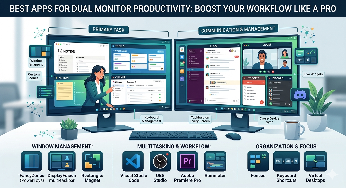 Apps for Dual Monitor Productivity