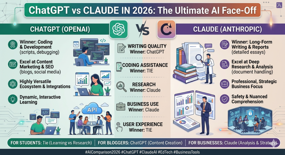 ChatGPT vs Claude in 2026